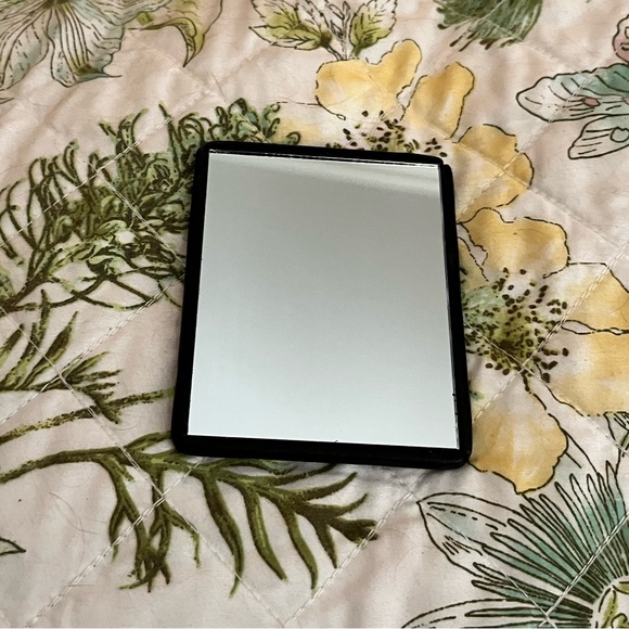 Vintage Bottega Veneta Black Leather Bound Travel Mirror - Picture 3 of 9